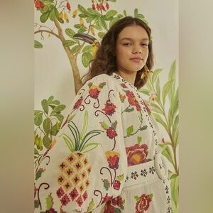 FARM Rio Multicolor Embroidered Dress